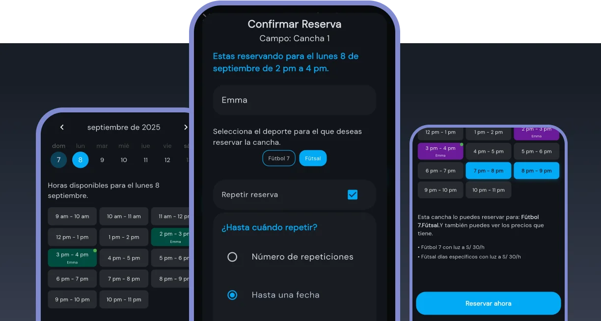 Reservas Recurrentes